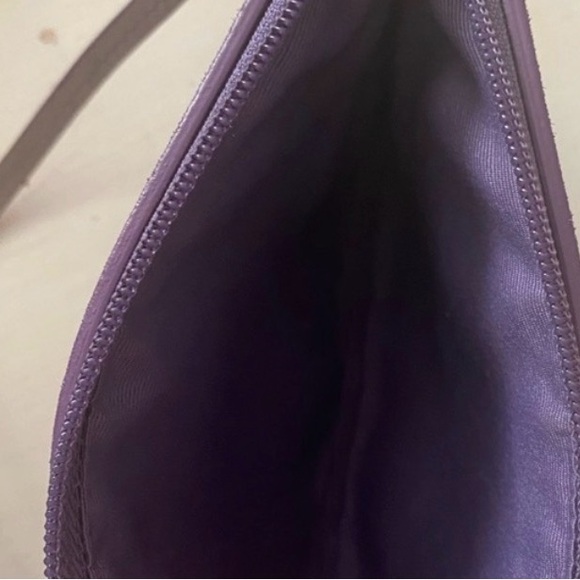 COACH VINTAGE WRISTLET PURPLE SUEDE EST. 1941 SILVER DETAIL ZIPPER - Picture 2 of 4